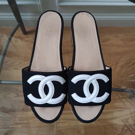 chanel strap slides|where to buy chanel sandals.